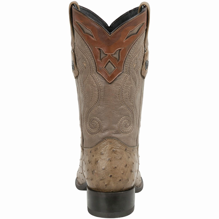 Men's Wild West Ostrich Skin 3X Toe Boots 29503-B-New Designer Collection
