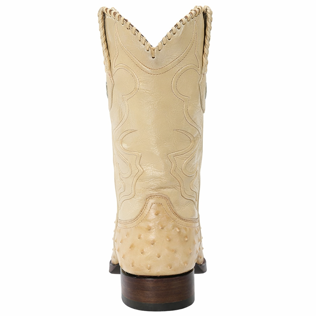 Men's Wild West Ostrich Skin 3X Toe Boots 29503-B-New Designer Collection - 6