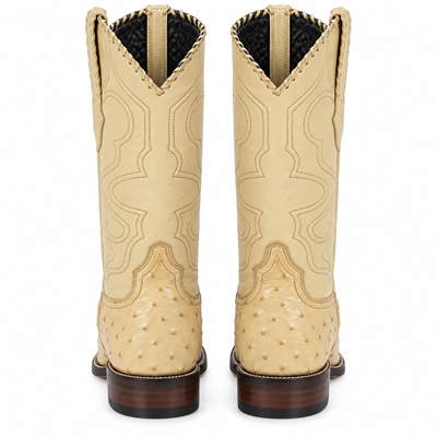 Men's Wild West Ostrich Skin 3X Toe Boots 29503-B
