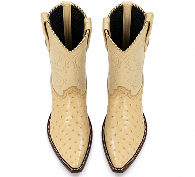 Men's Wild West Ostrich Skin 3X Toe Boots 29503-B