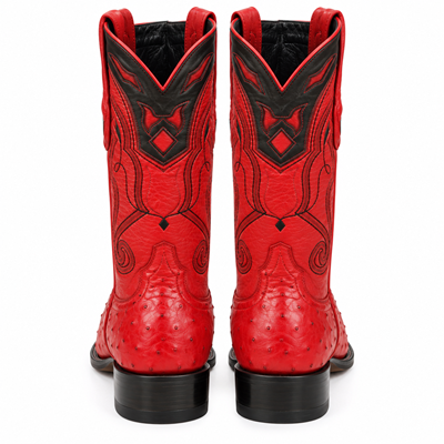 Men's Wild West Ostrich Skin 3X Toe Boots 29503-B