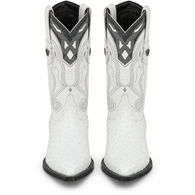 Men's Wild West Ostrich Skin 3X Toe Boots 29503-B