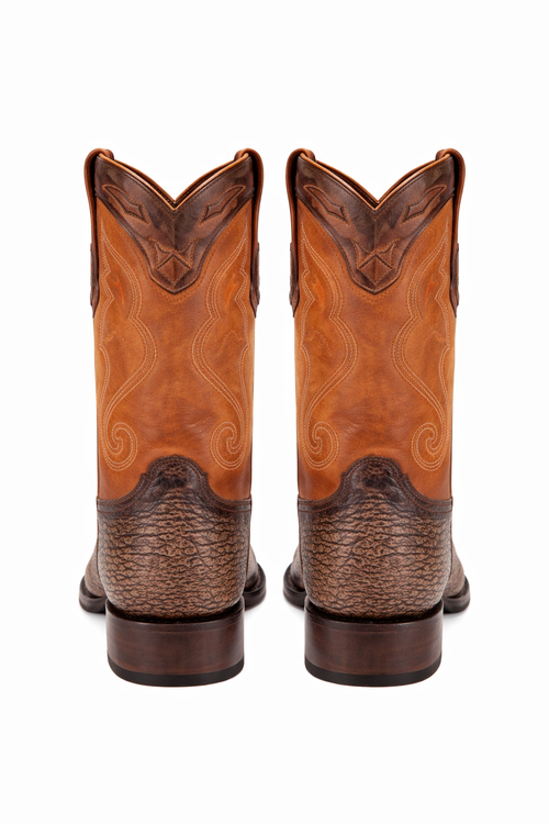 Men's Wild West Shark Skin Snip Toe Boots-New Designer Collection