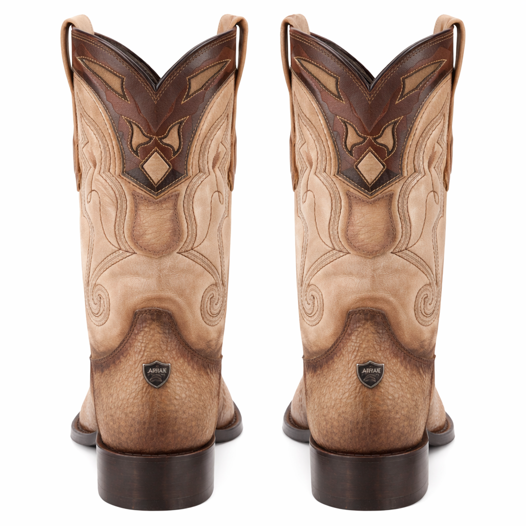 Men's Wild West Shark Skin Snip Toe Boots-New Designer Collection - 6