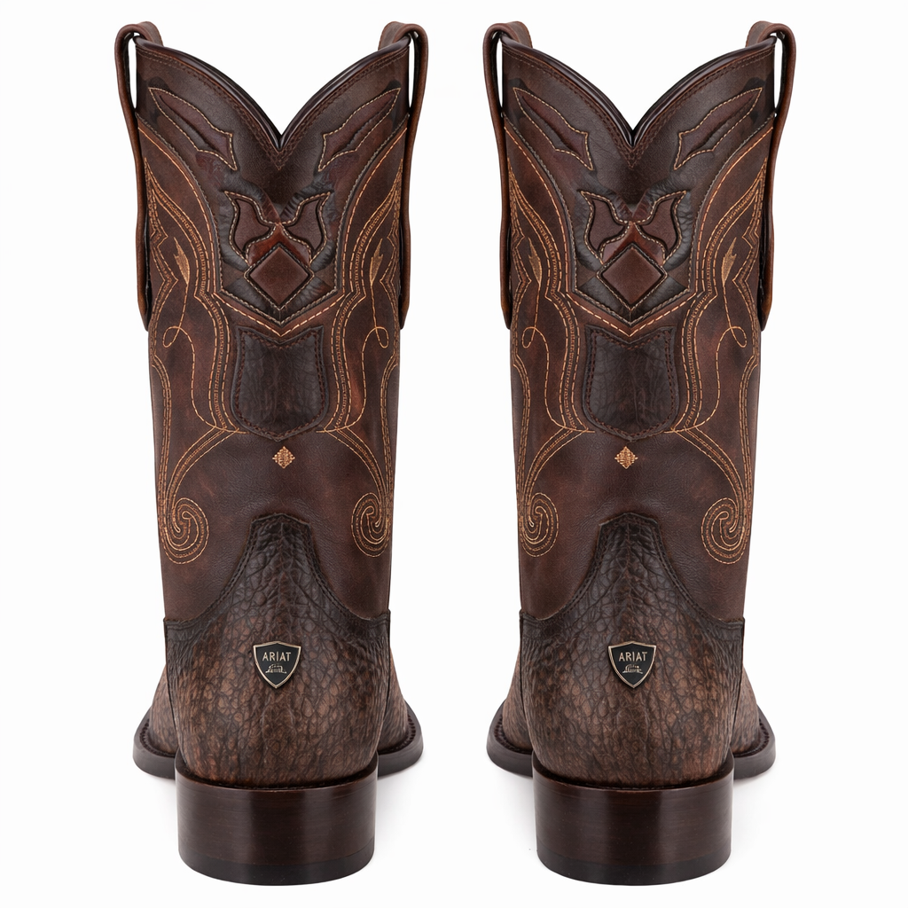 Men's Wild West Shark Skin Snip Toe Boots-New Designer Collection - 6