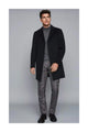 Mens Wool Epson Overcoat Navy