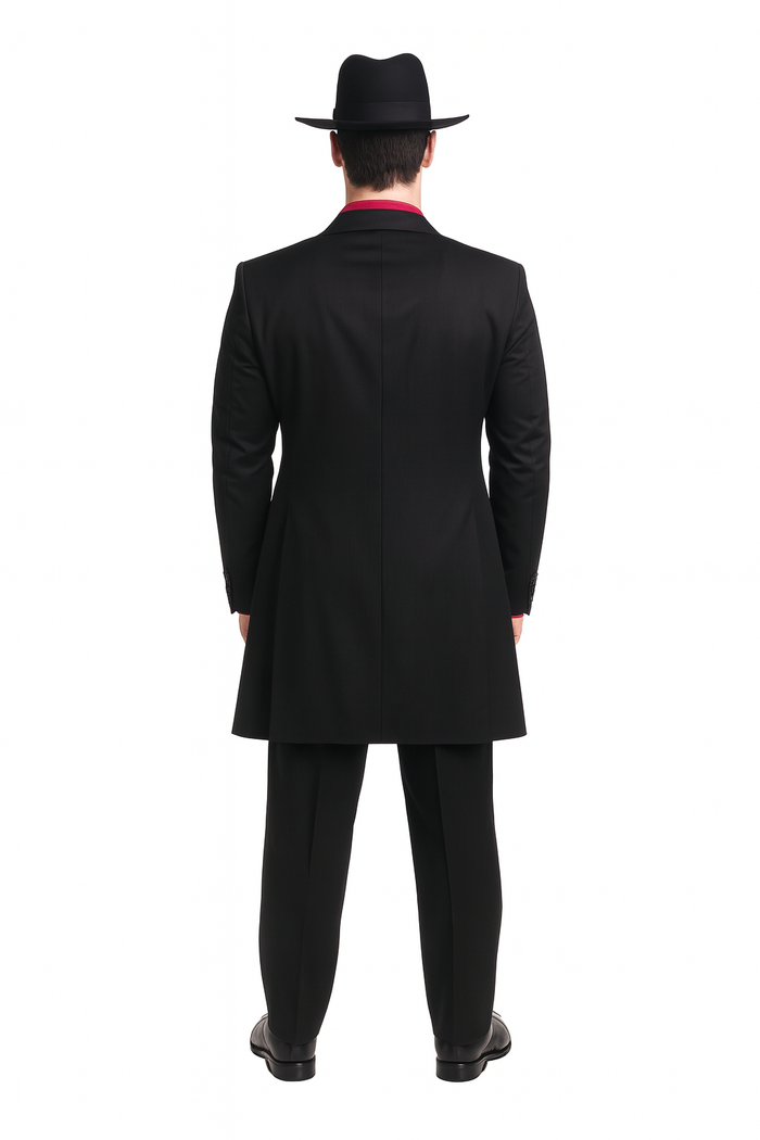 Mens Zoot Suit in Solid Black Available in 7 Colors-New Designer Collection