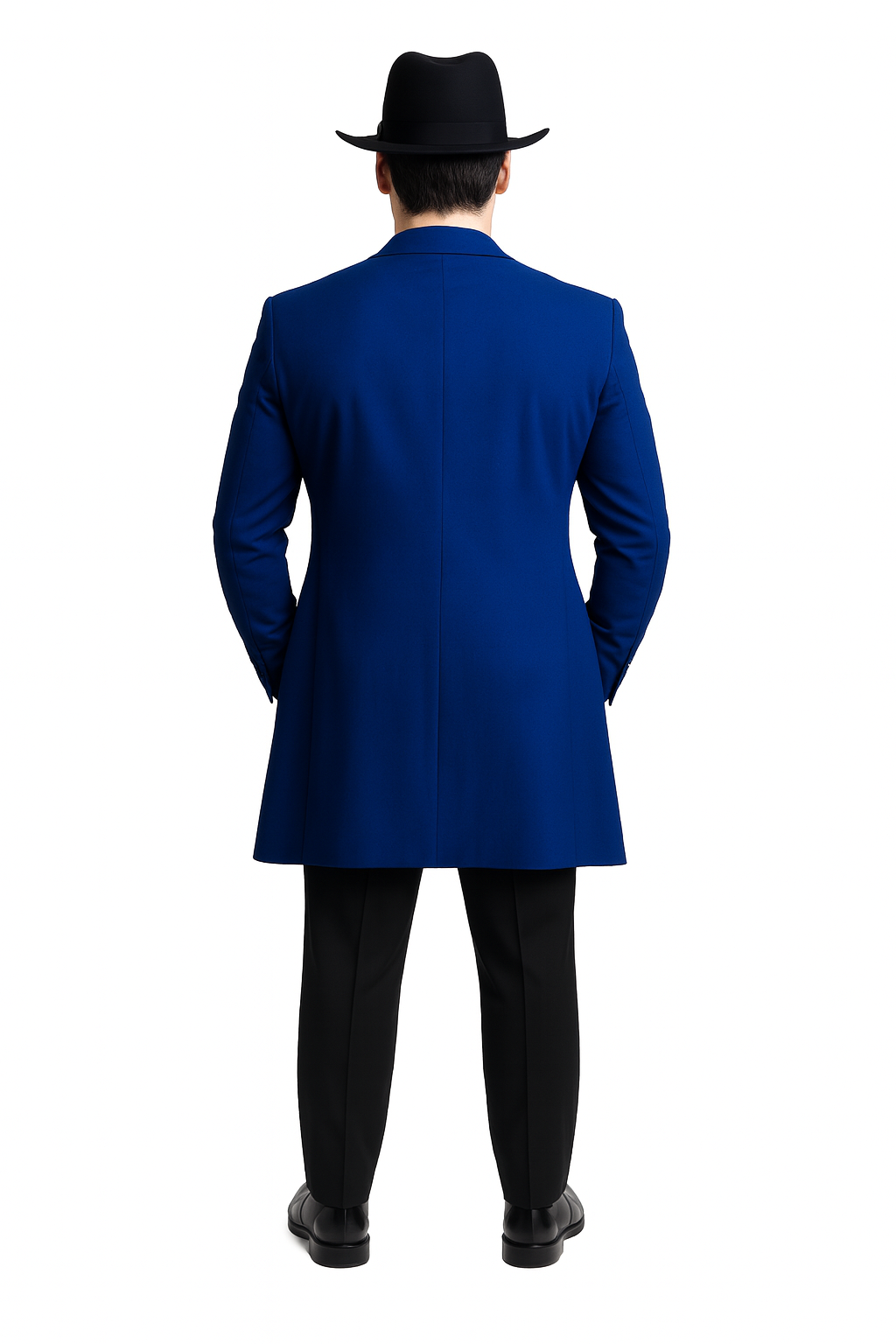 Mens Zoot Suit in Solid Black Available in 7 Colors-New Designer Collection - 38 Short Jacket+32 Waist Adjustable 28to34)(Height: 5 4 to5 7 )(Neck  15-16.5)S-M)