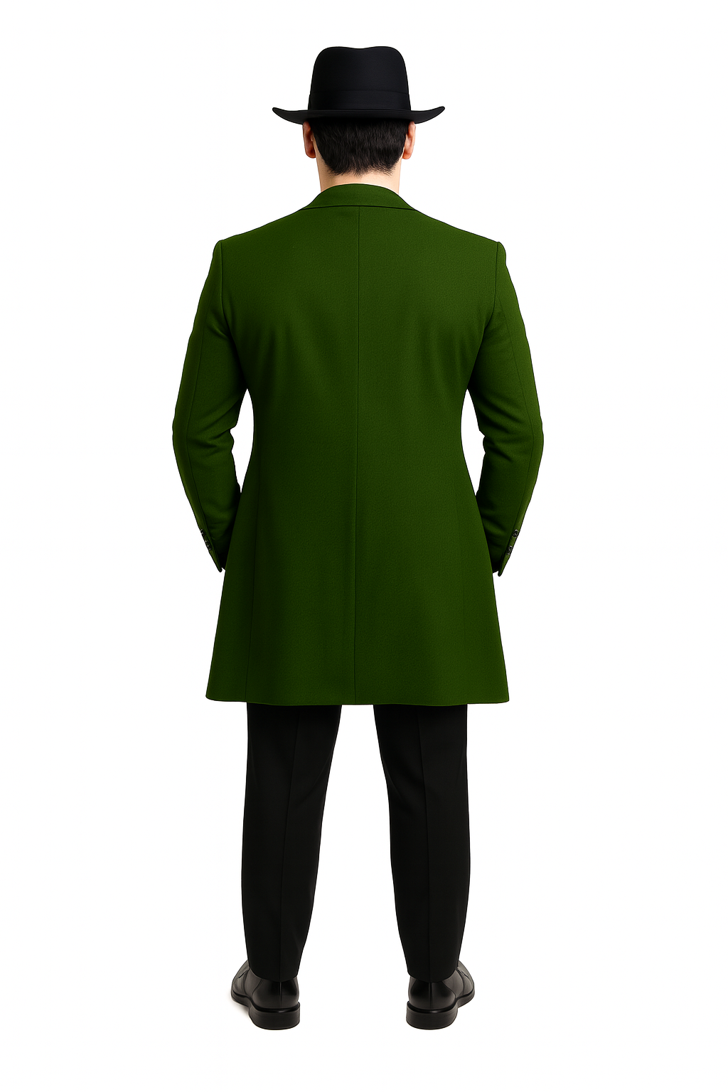 Mens Zoot Suit in Solid Black Available in 7 Colors-New Designer Collection - 38 Short Jacket+32 Waist Adjustable 28to34)(Height: 5 4 to5 7 )(Neck  15-16.5)S-M)