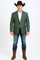 Western Blazer - Saco Para Hombre - Mens Double Button Western Green Blazer