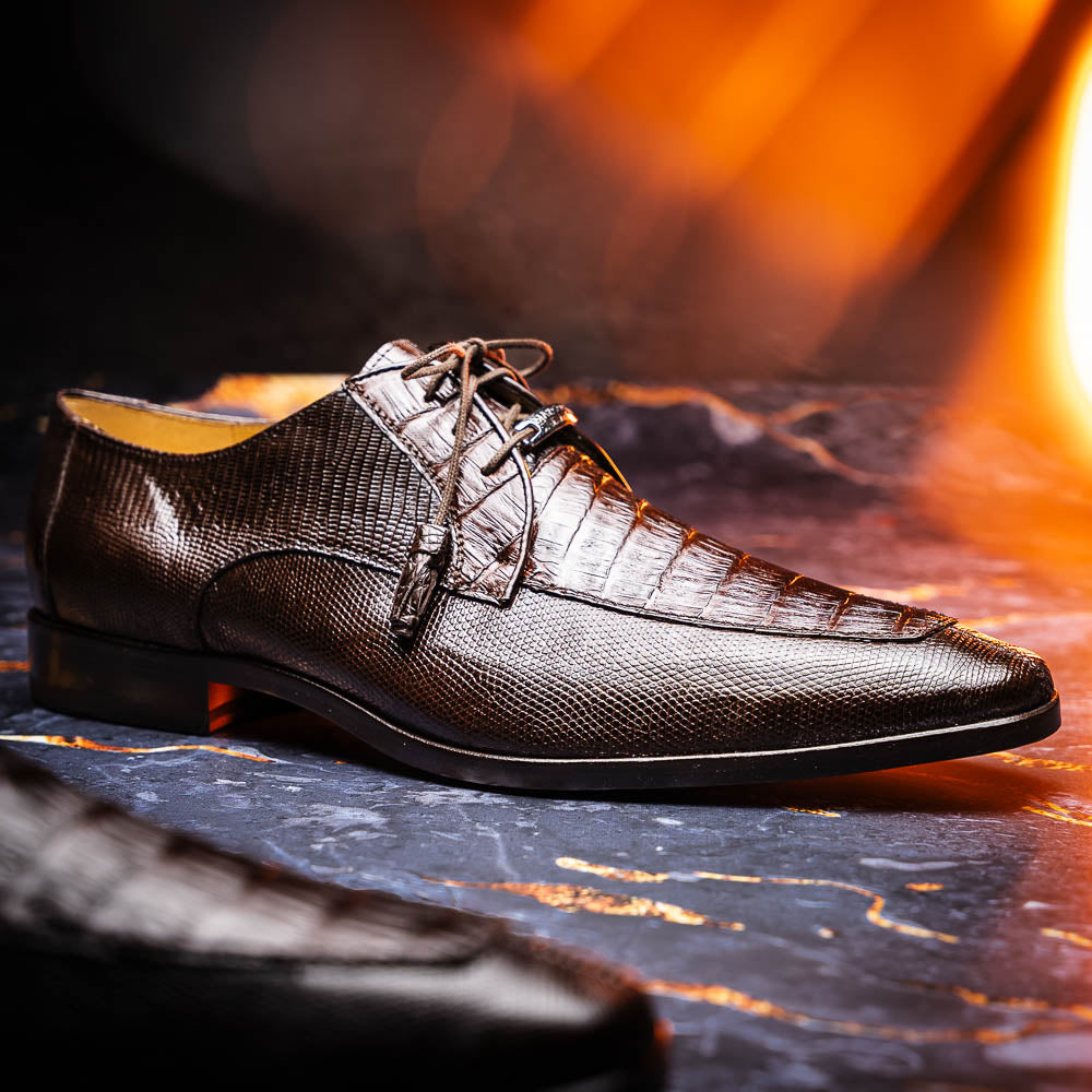 Marco_Di_Milano Merida Brown Leather Dress Shoes - 7 USA