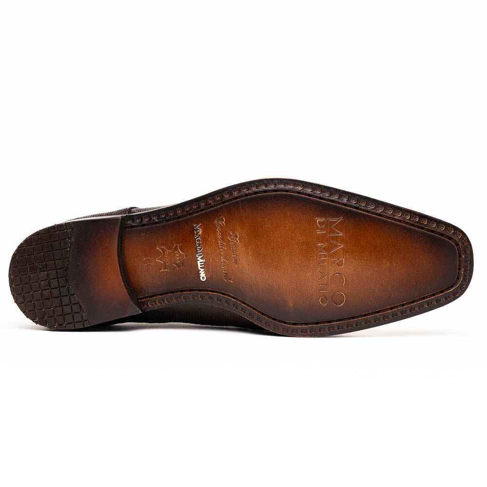 Marco Di Milano Merida Brown Leather Dress Shoes - 12 USA