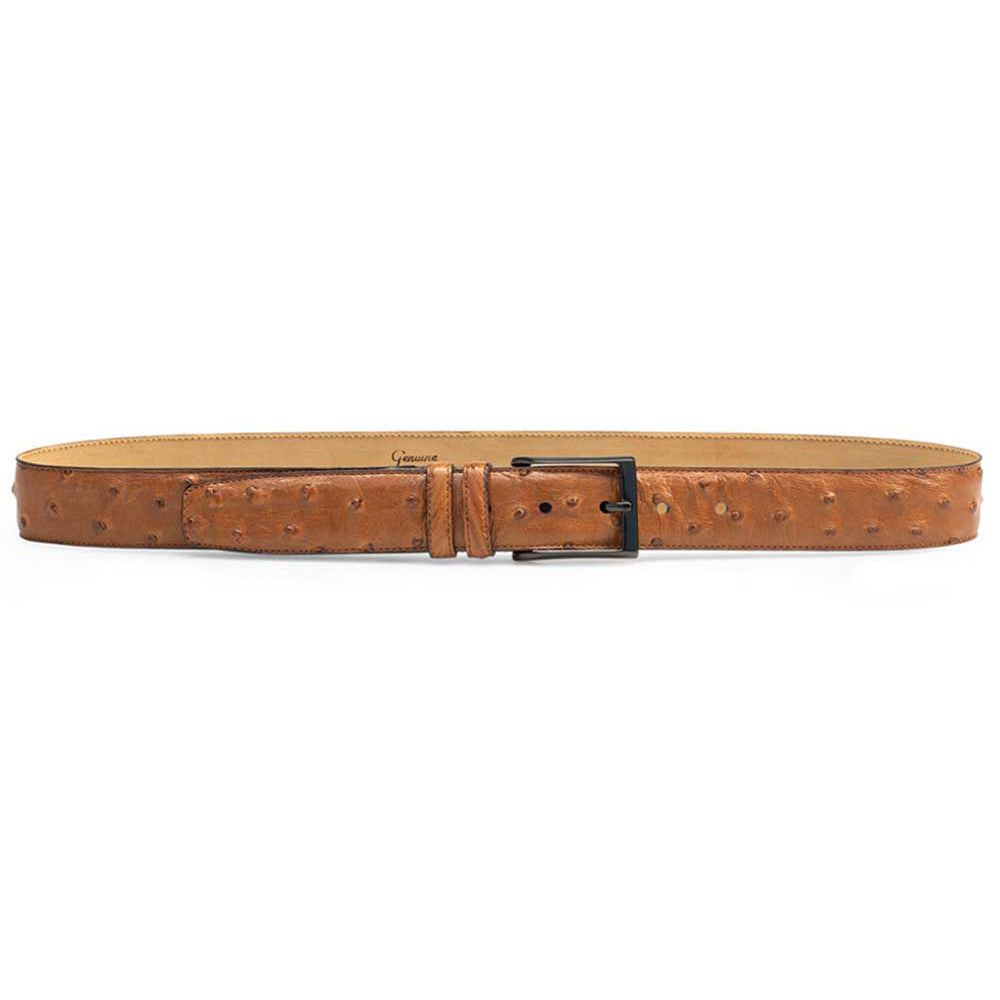 Mezlan Ostrich Skin Belt Brandy (AO8146) - 38