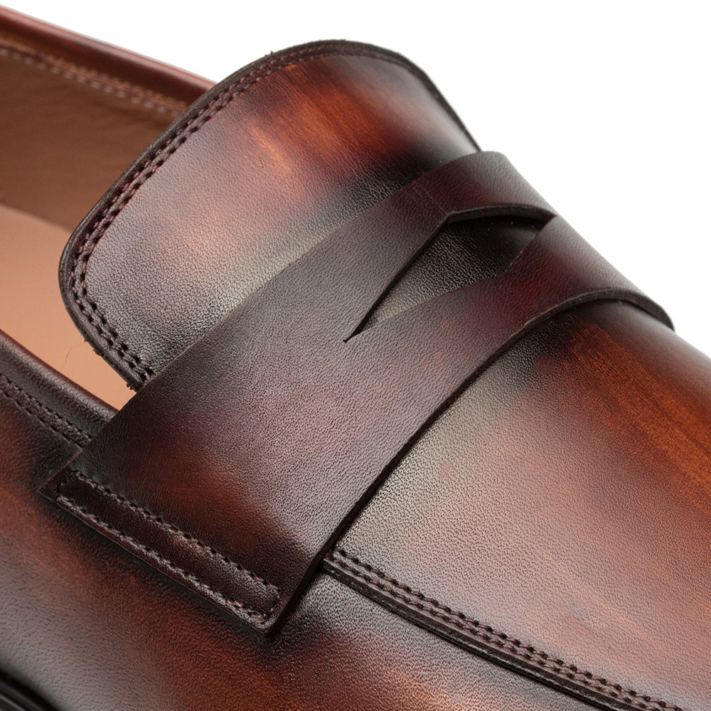 Mezlan Avenue Rubber Sole Penny Loafers Cognac / Rust (20910) - Medium