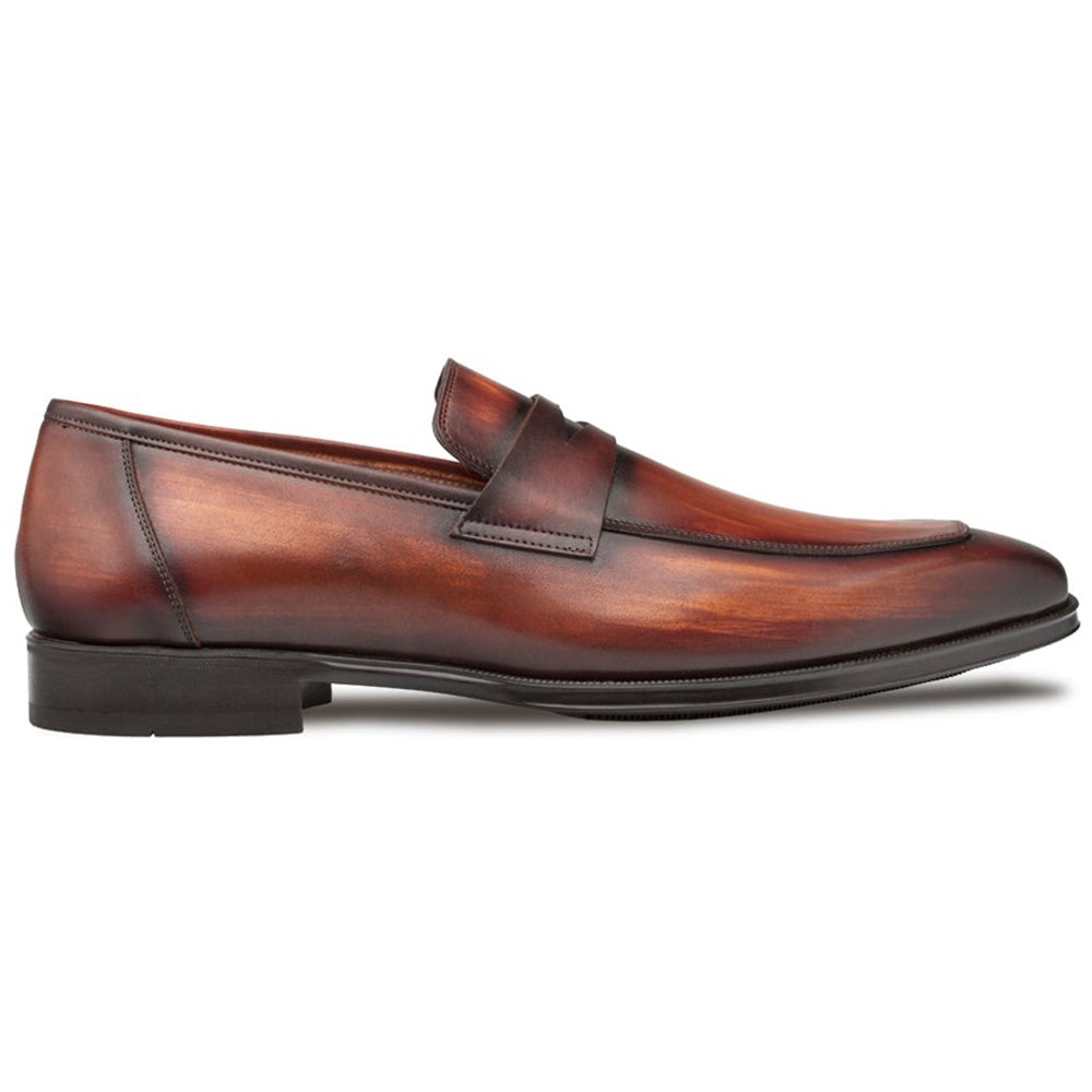 Mezlan Avenue Rubber Sole Penny Loafers Cognac / Rust (20910) - Medium