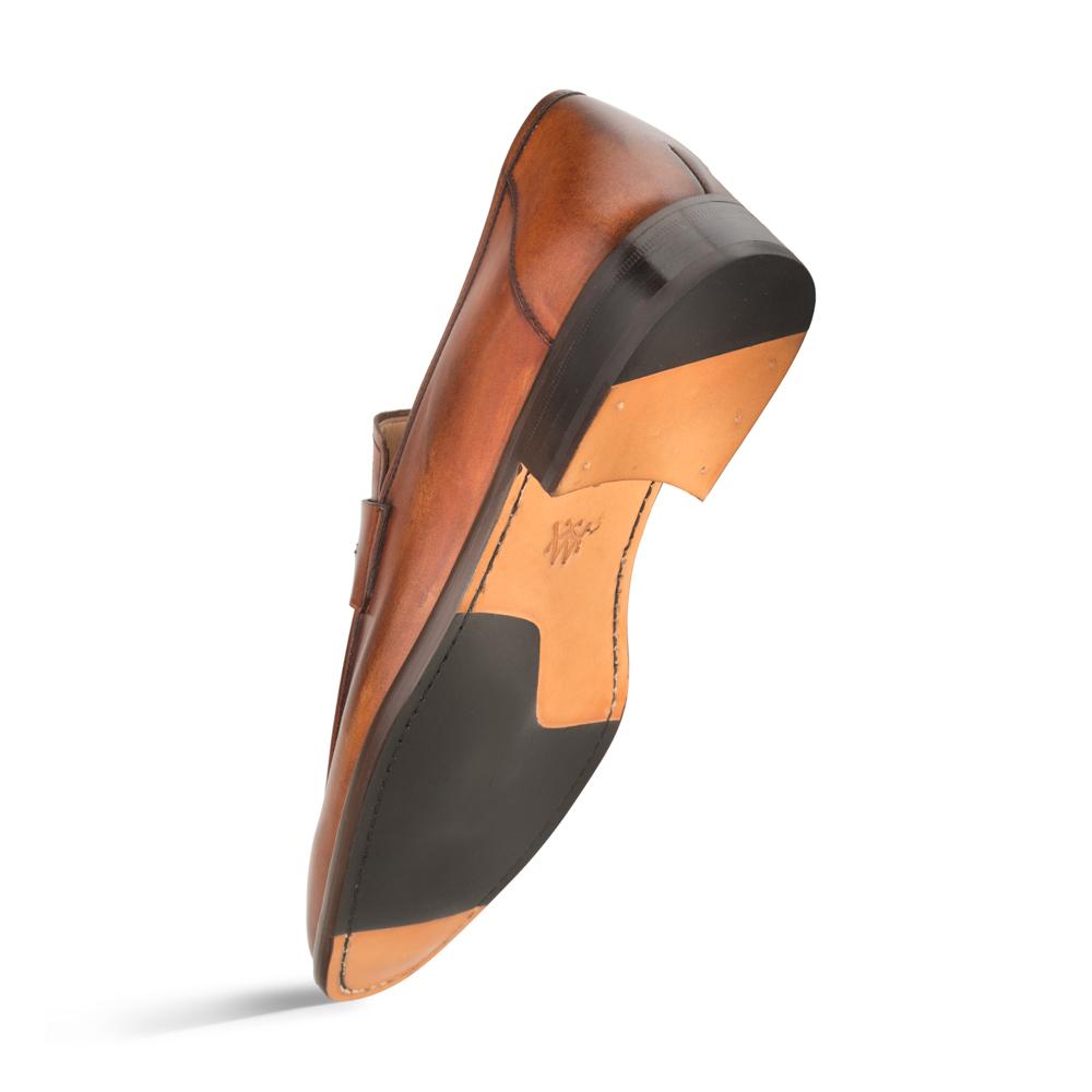 Mezlan Calfskin Penny Loafers Cognac (E20243) - Medium