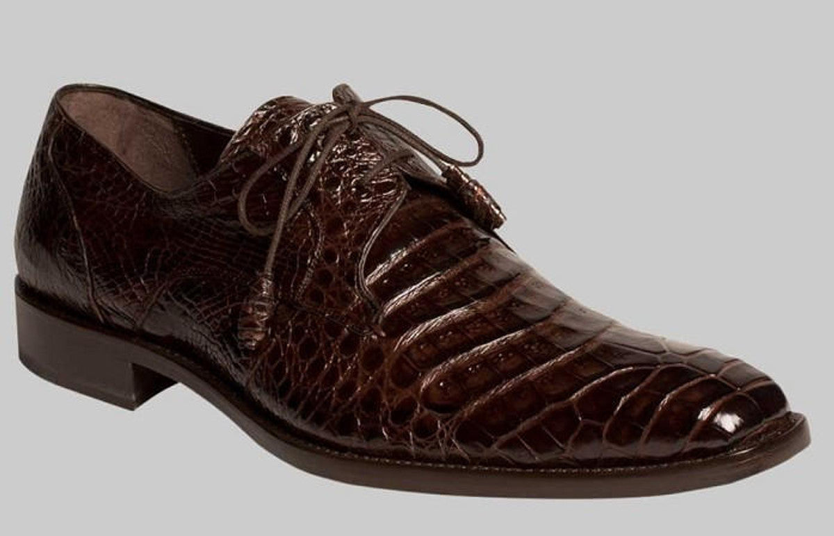 Mezlan Dark Brown  Crocodile Mens  Shoes Anderson - 8