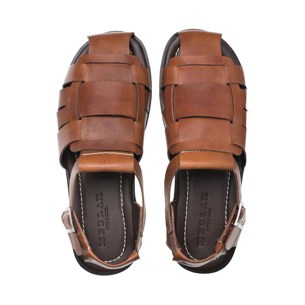 Mezlan Fisherman Sandals Cognac (R20257) - Medium