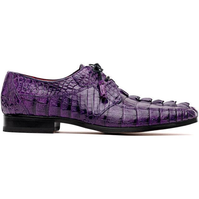Marco Di Milano Cancun Purple Caiman Crocodile Derby - 8