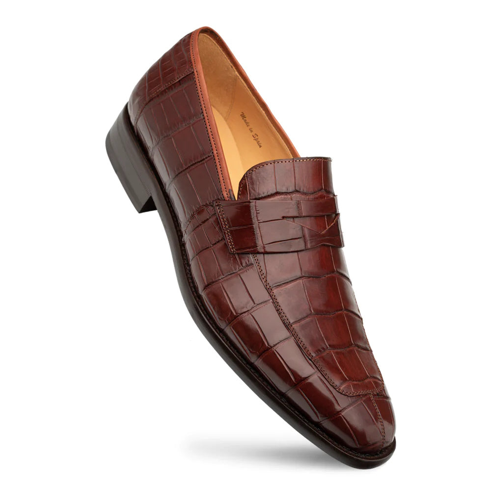 Mezlan Shoes Loafer - Mezlan Alligator Shoes - Mezlan Alligator Dress Shoes  On Sale - 8