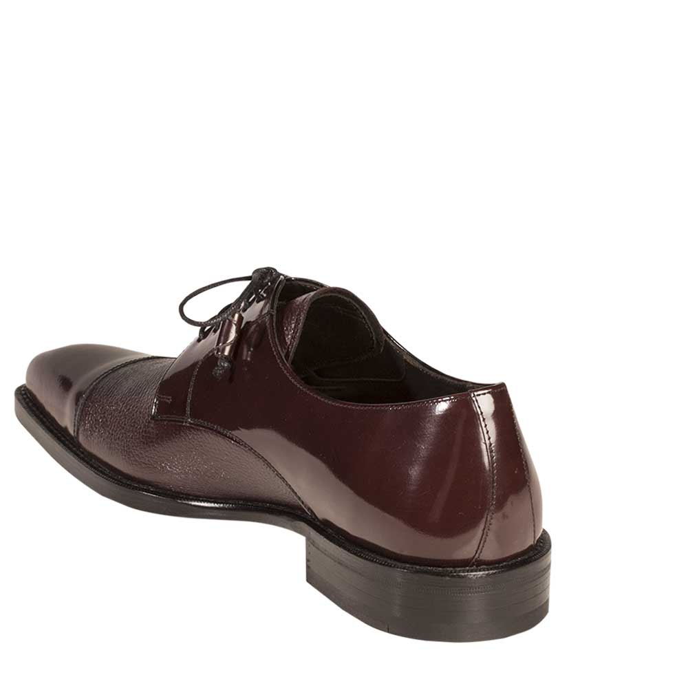 Mens Mezlan Soka Classic Cap Toe Dress Shoe in Burgundy - 7