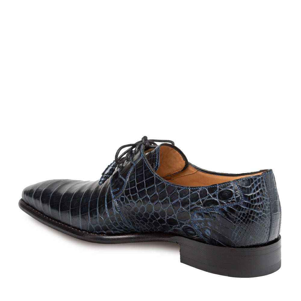 Mens Mezlan Moscow Alligator Dress Shoe in Navy - 8