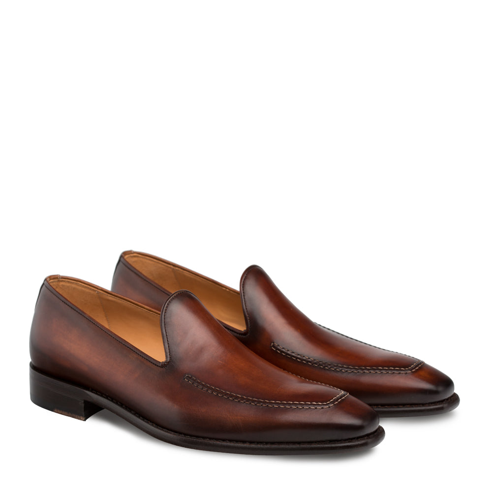 Mens Mezlan Curtana Dress Shoe Loafer in Cognac - 8.5