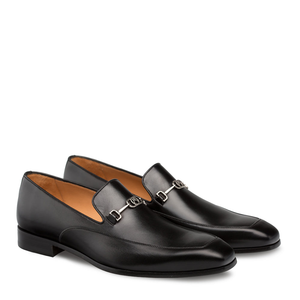 Mens Mezlan Falcon Dress Shoe Loafer in Black - 8