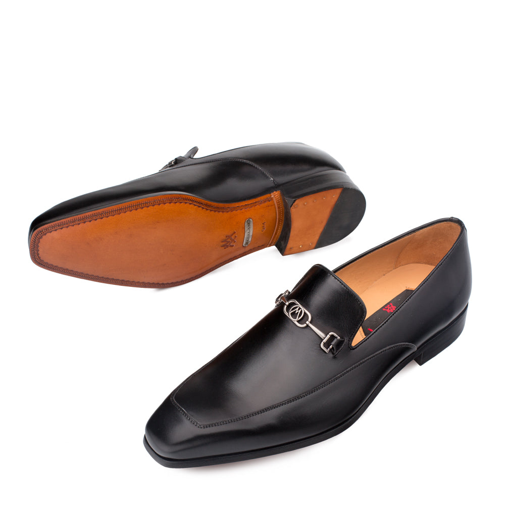 Mens Mezlan Falcon Dress Shoe Loafer in Black - 8