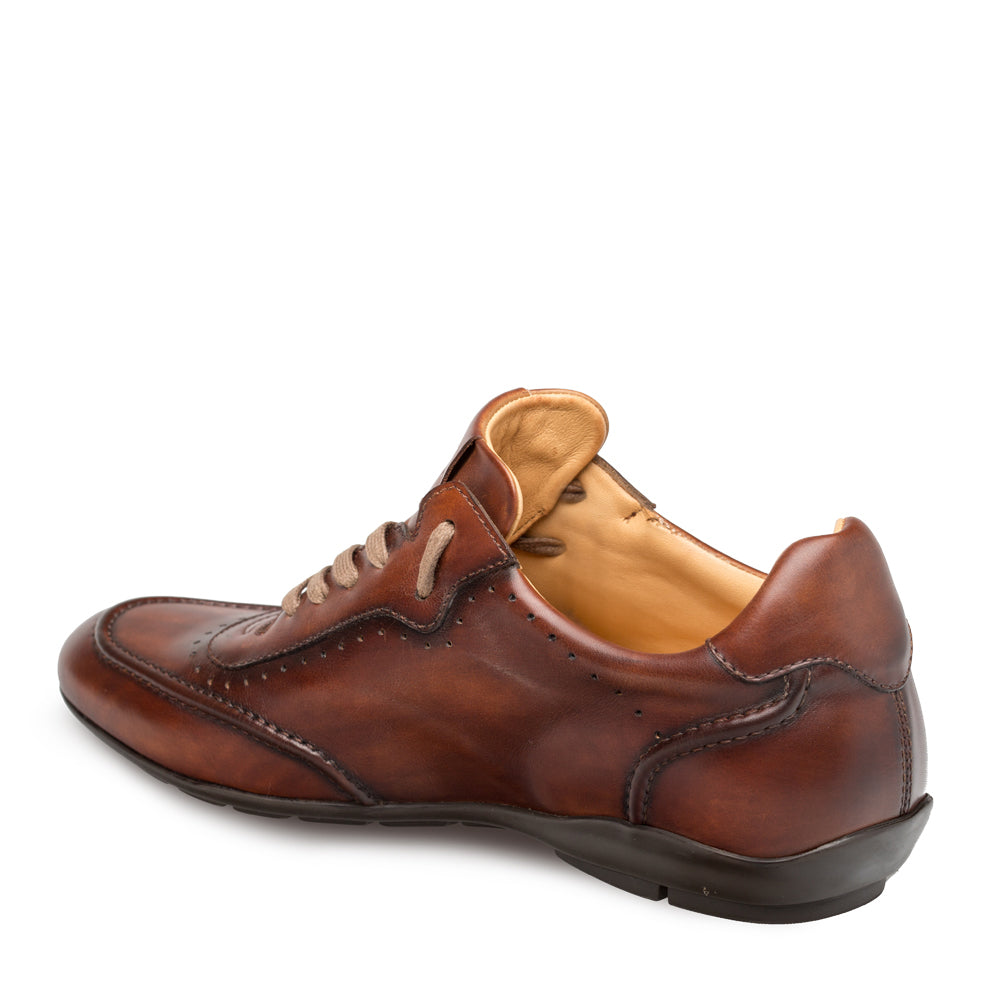 Mens Tivoli Calfskin Sneaker in Cognac - 8.5