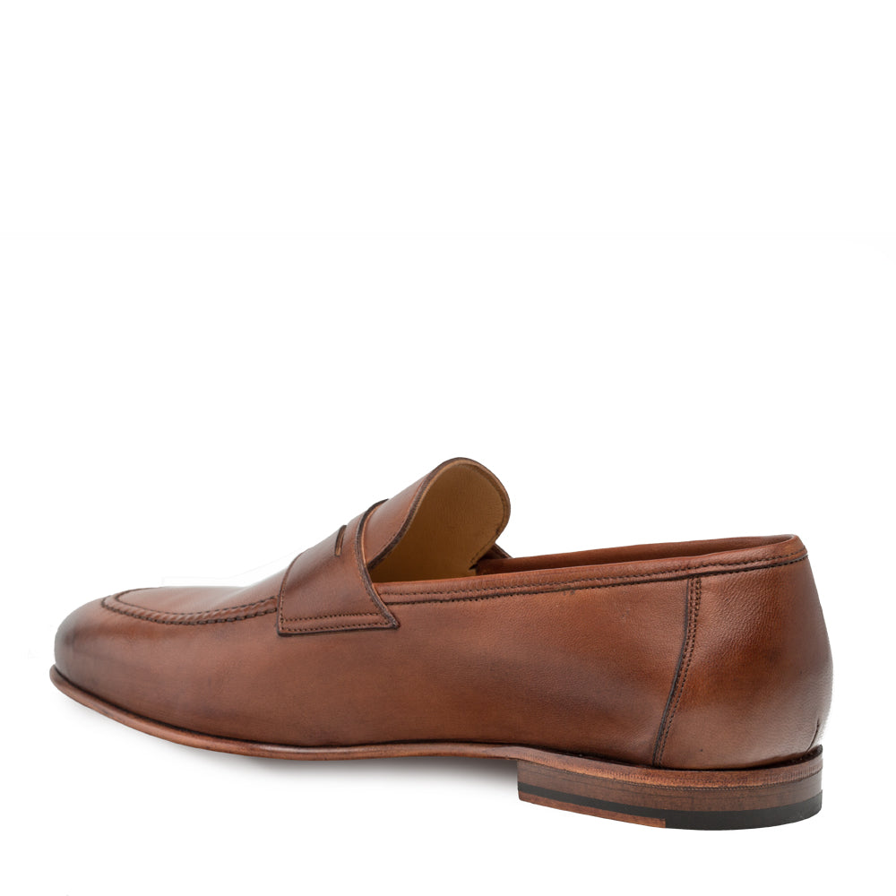 Mens Mezlan Pompei Penny Loafer in Tan - 8