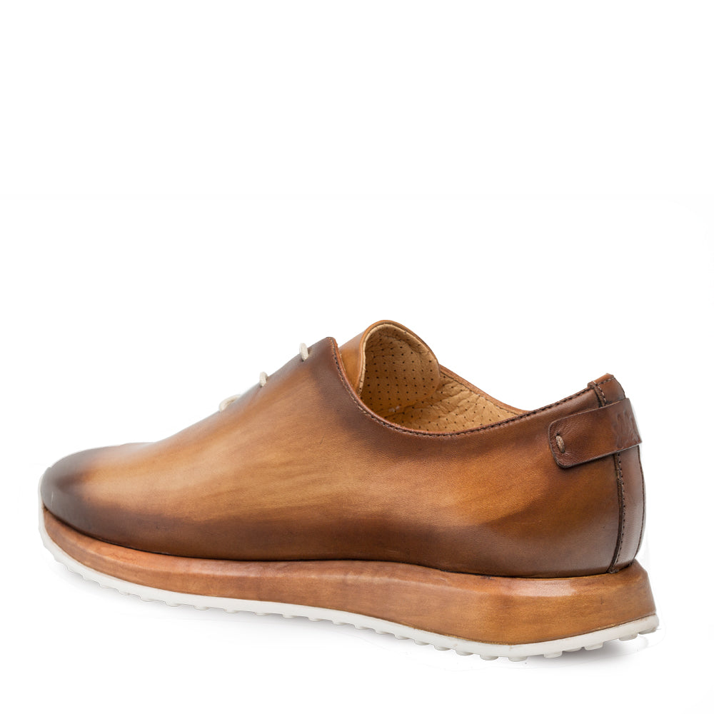 Mens Mezlan Brahman Dress Sneaker in Cognac - 8