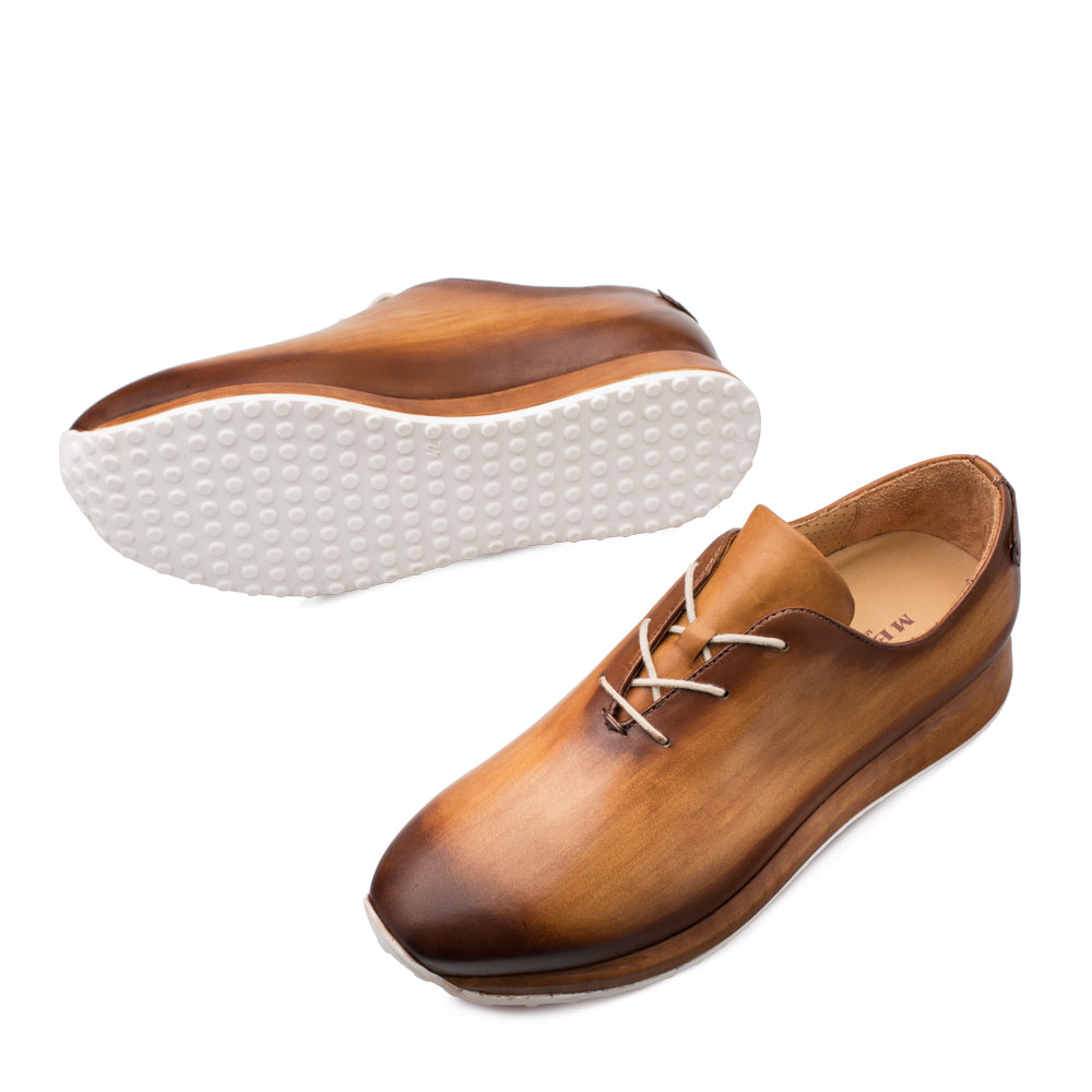 Mens Mezlan Brahman Dress Sneaker in Cognac - 8