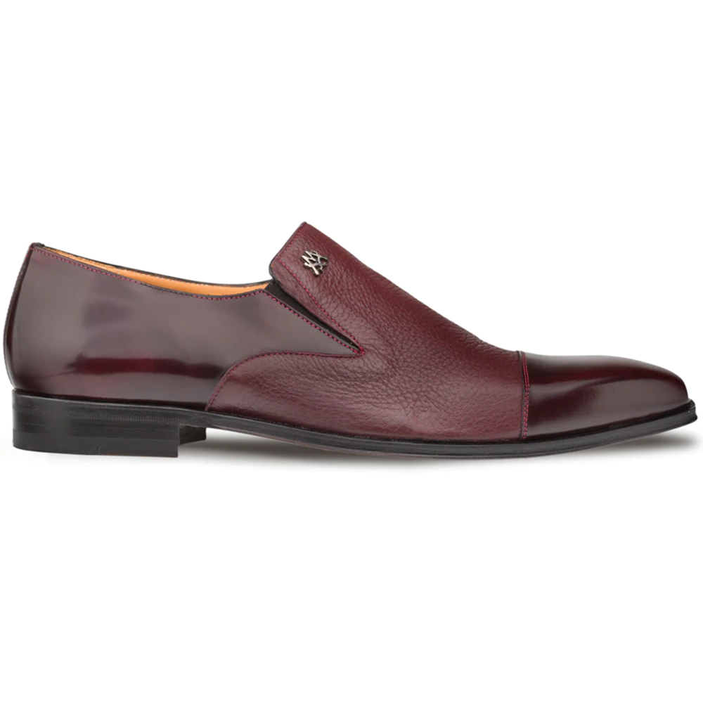 Mezlan Milani Deerskin Cap Toe Loafers Burgundy (18984) - Medium