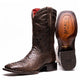Marco Di Milano Missouri Brown Python Square Toe Cowboy Boots