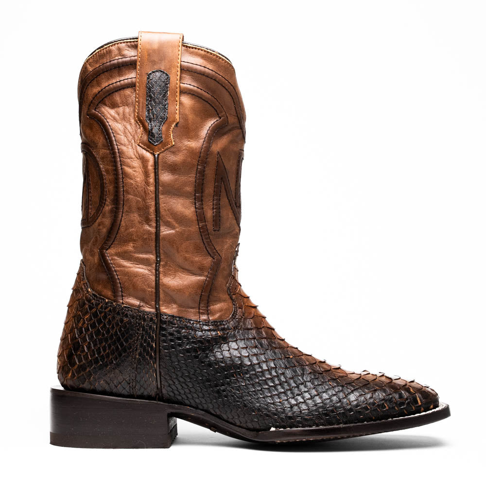 Marco Di Milano Missouri Lisboa Python Square Toe Cowboy Boots - 7