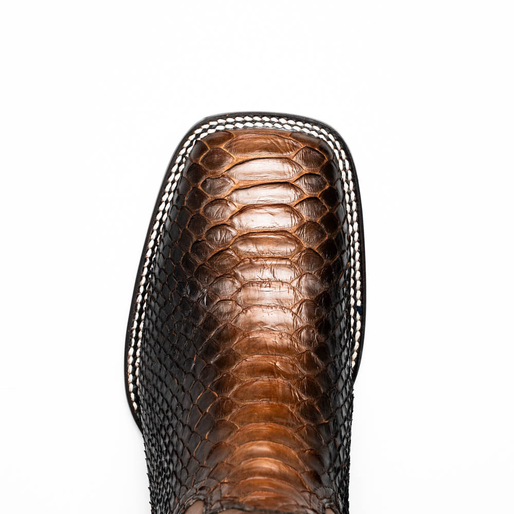 Marco Di Milano Missouri Lisboa Python Square Toe Cowboy Boots - 7