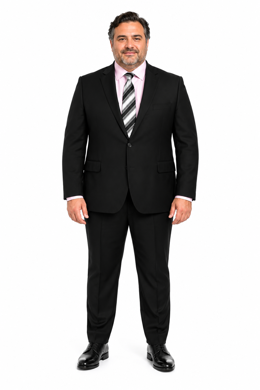 Mix and Match Suits Solid Black Quality Suit Separates, Total Comfort Any Size Jacket&Any Size Pants
