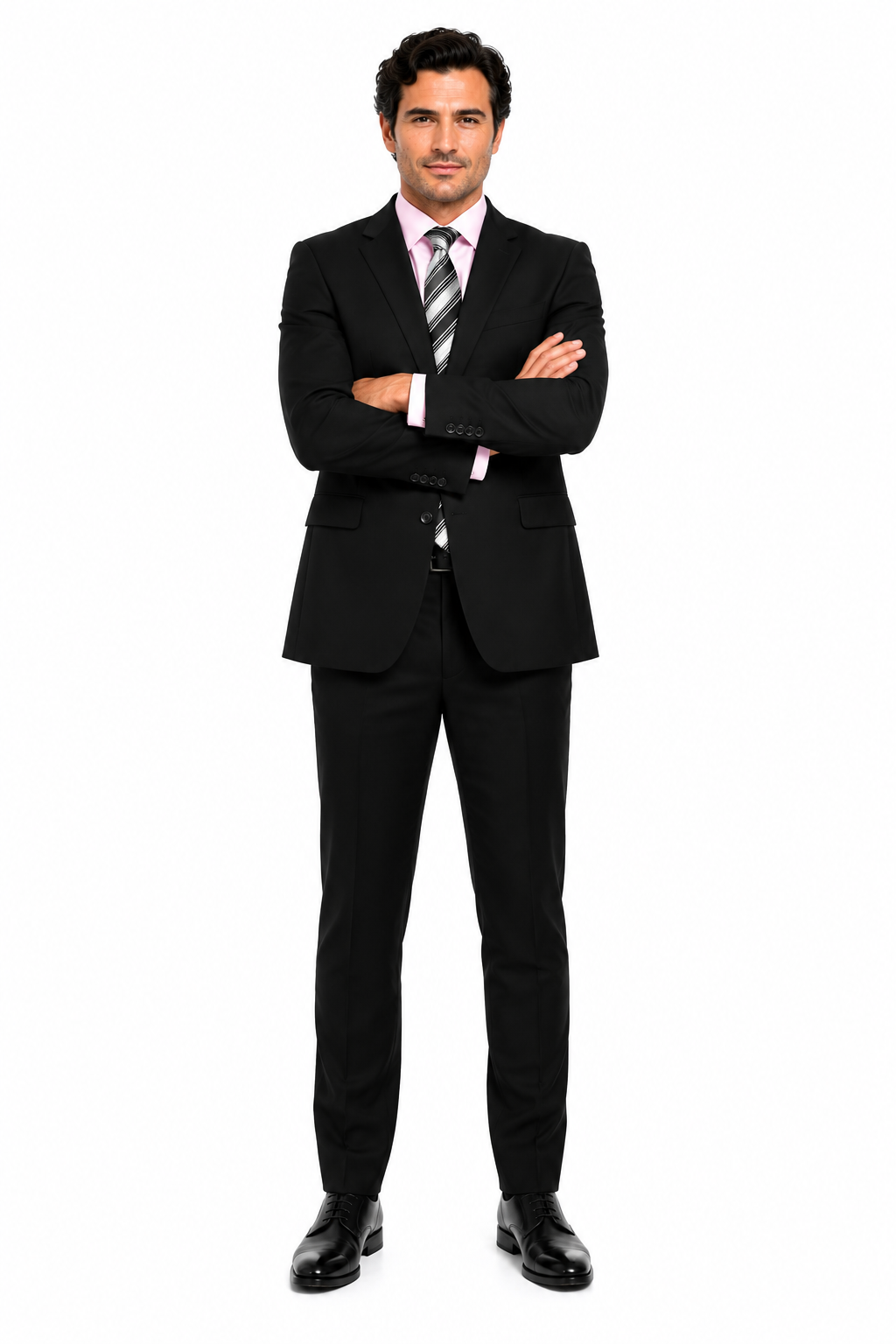 Mix and Match Suits Solid Black Quality Suit Separates, Total Comfort Any Size Jacket&Any Size Pants
