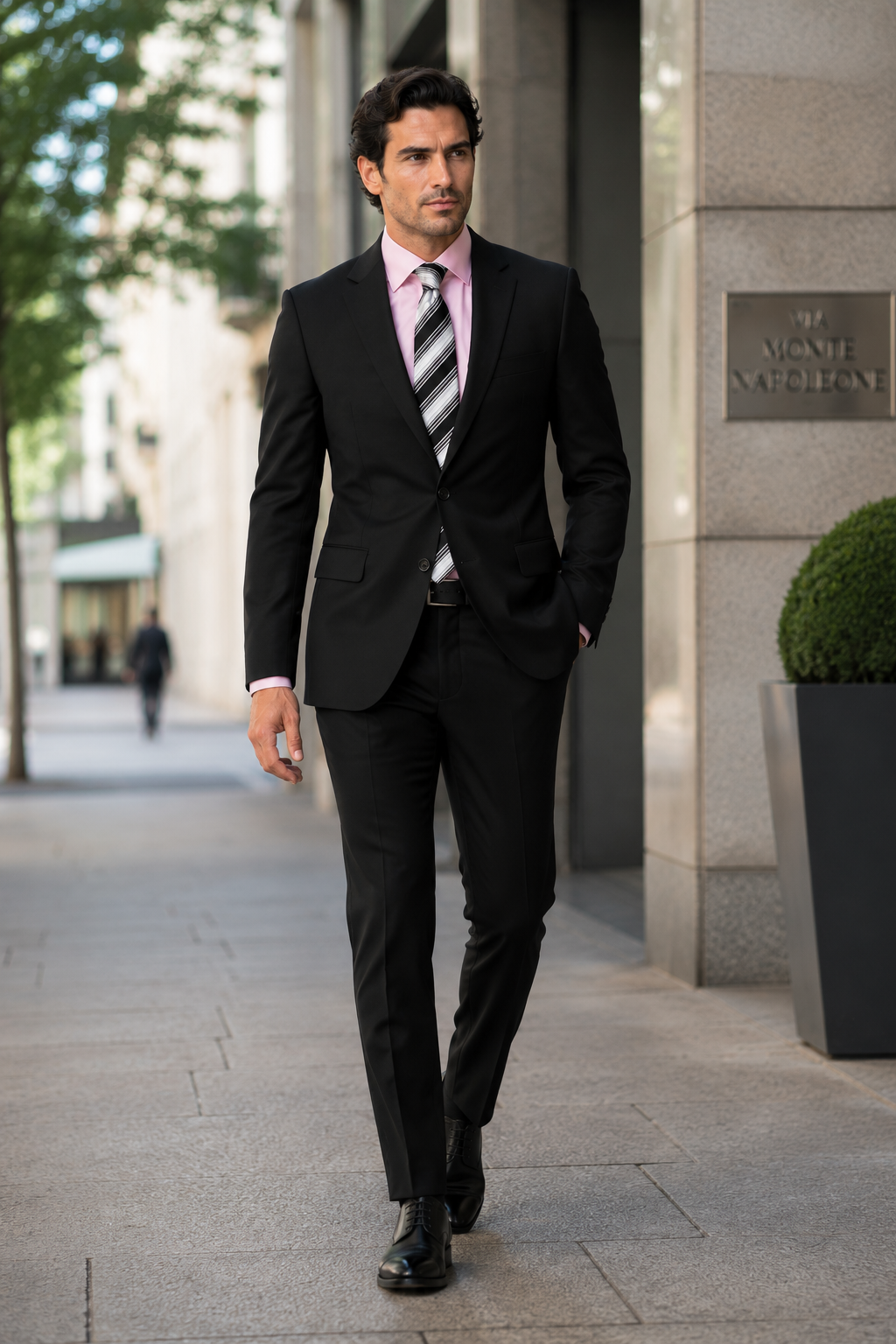Mix and Match Suits Solid Black Quality Suit Separates, Total Comfort Any Size Jacket&Any Size Pants