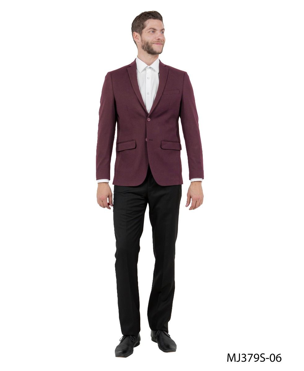 Zegarie Men's Classic Fashion Sport Coat - Slim Fit - Plaid Blazers - XS