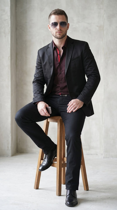 Men’s Roberto Tapia Black Western Cowboy Blazer, Saco Vaquero Charro Jacket MON-2174