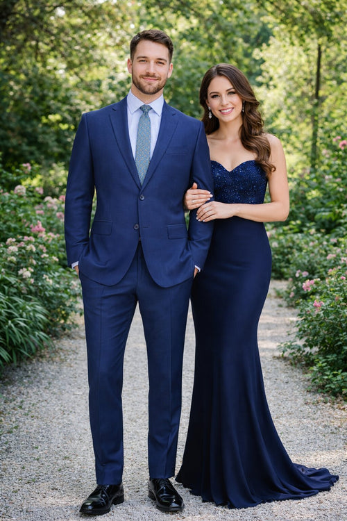 Slim Fit Tiglio Wool Suit Modern Tailored Two-Piece Formal Suit