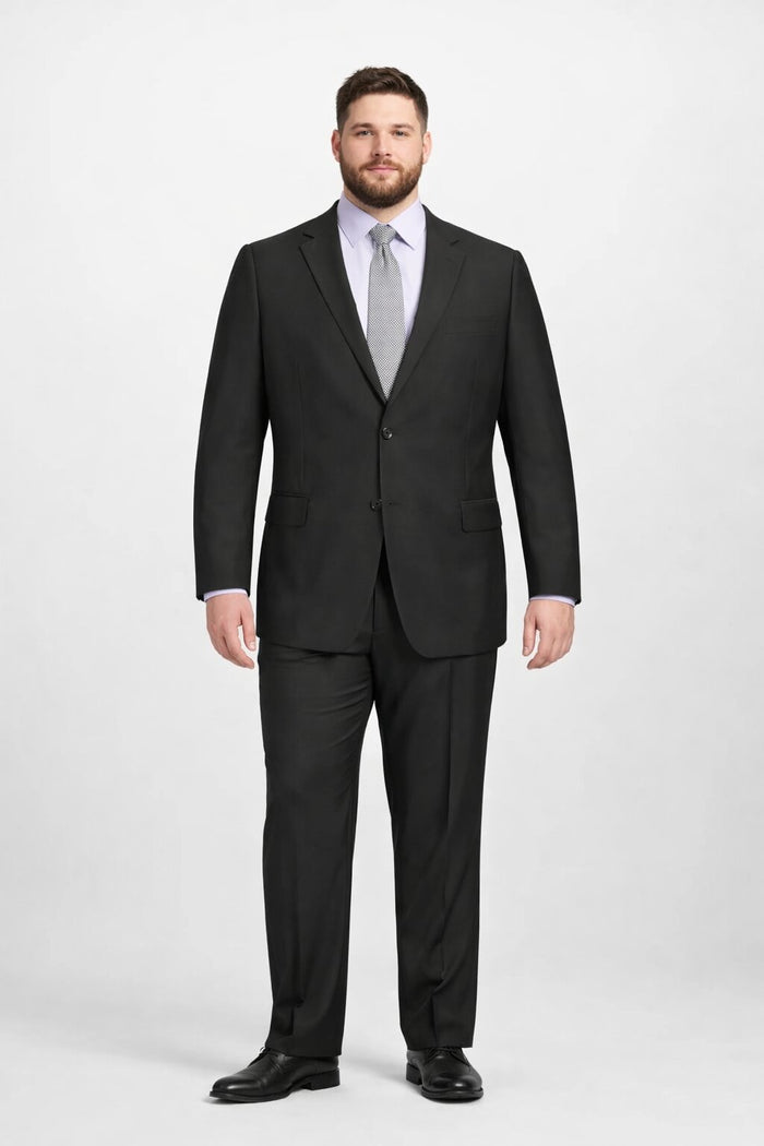 Modern Fit Tiglio Wool Double-Breasted Suit Premium Tailored Formal Suit