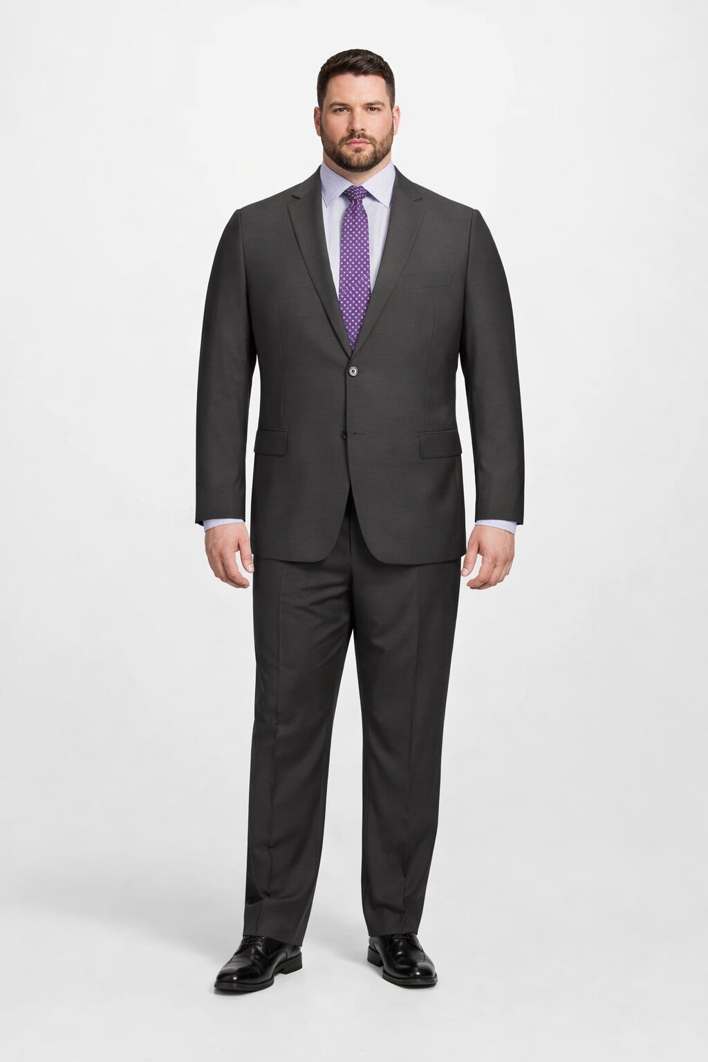 Modern Fit Tiglio Wool Double-Breasted Suit Premium Tailored Formal Suit