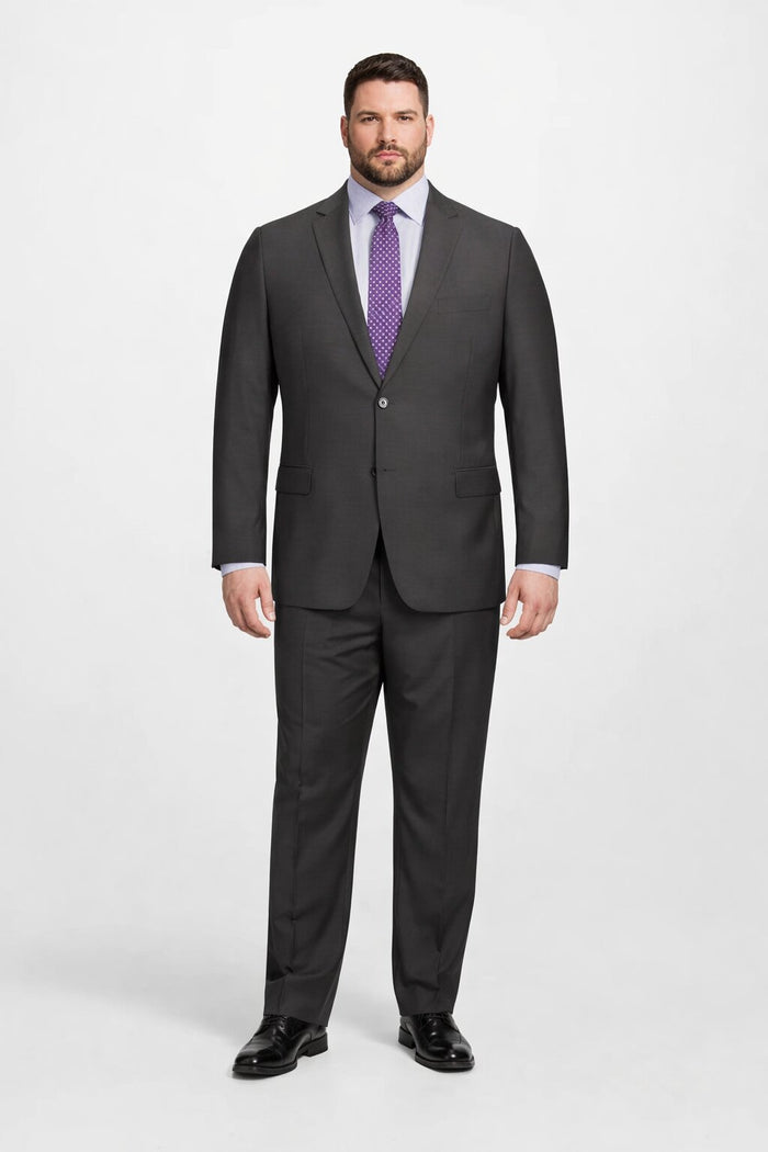 Modern Fit Tiglio Wool Double-Breasted Suit Premium Tailored Formal Suit