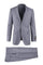 Tiglio Italian Suit - Real Wool Fabric Super 150's Novello Light Gray, Modern Fit Suit in Color Light Gray
