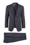 Tiglio Italian Suit - Real Wool Fabric Super 150's Novello Charcoal Gray, Modern Fit Suit in Color Charcoal Gray