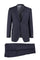 Tiglio Italian Suit - Real Wool Fabric Super 150's Novello Navy, Modern Fit Suit in Color Navy