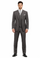 Modern Fit Wool Feel Two Button Jacket with Suit Charcoal